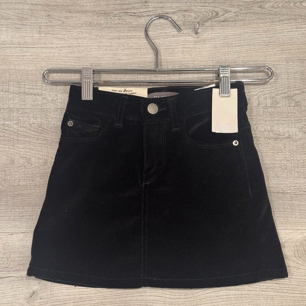 DL1961 Jenny Mini Skirt in Black